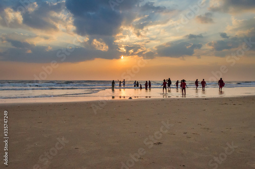 Photography Fishermen going to fishing from the shores of Mamallapuram aka Mahabalipuram in