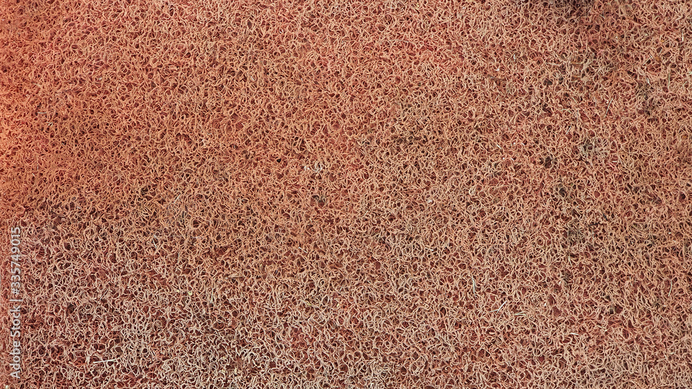 Old and dirty brown plastic doormat texture background Old and dirty brown plastic doormat texture background