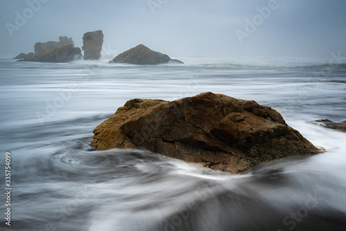 Beach of Bayas, Asturias, Spain photo