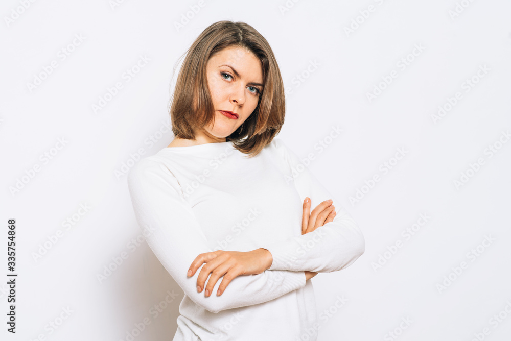 Portrait of a woman arms folded