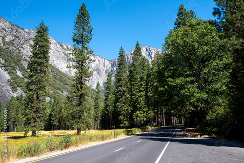 Famous Yosemite National Park in USA, California closed because of quarantine from Covid-19 virus Pandemic