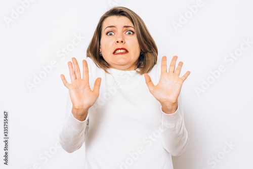 The woman is afraid of fear