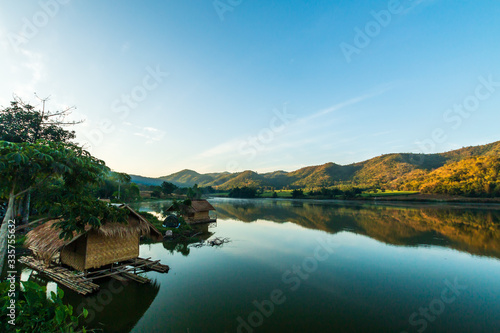 Hub Khao Wong Reservoir at Ban Phu Nam Ron,Danchang District,Suphanburi,Thailand,Asia.