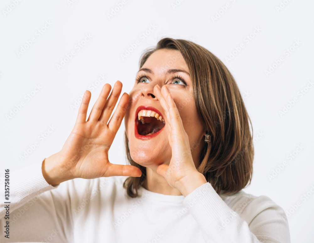 Call someone. Female