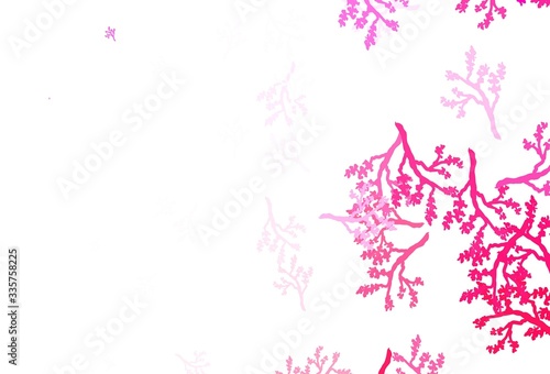 Light Purple, Pink vector natural artwork with sakura.