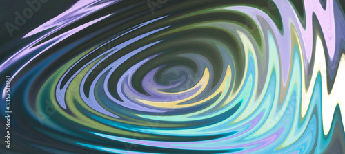 Abstract background from oil stains and lines. Template for design, web sites, postcards. Circles on the water from a drop.
