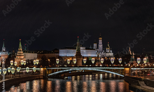 View at the Cremlin  Moscow-river and a bridge