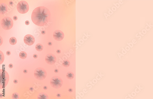 Texture with acne scars and acne. Before After scar cysts. Skin background. Infographics. Vector illustration