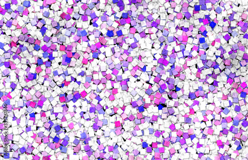  colored mosaic paper confetti pieces