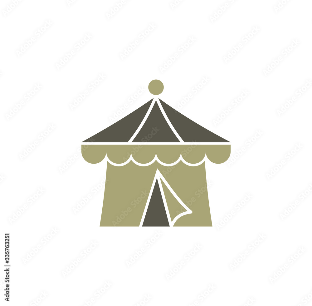 Tent related icon on background for graphic and web design. Creative illustration concept symbol for web or mobile app Tent related icon on background for graphic and web design. Creative illustration concept symbol for web or mobile app