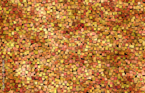  colored mosaic paper confetti pieces