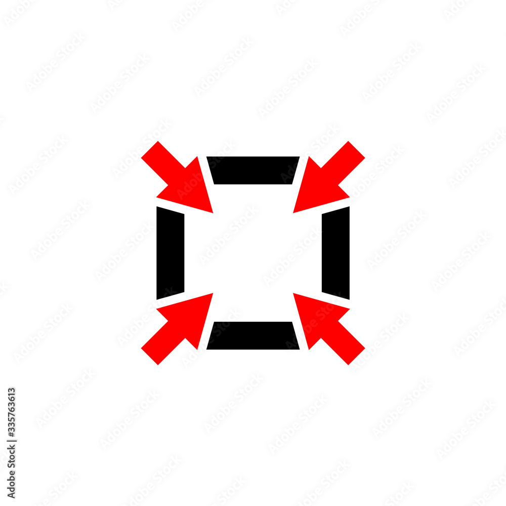 Arrows pointers vector icon on white background. Arrows pointers vector icon on white background.