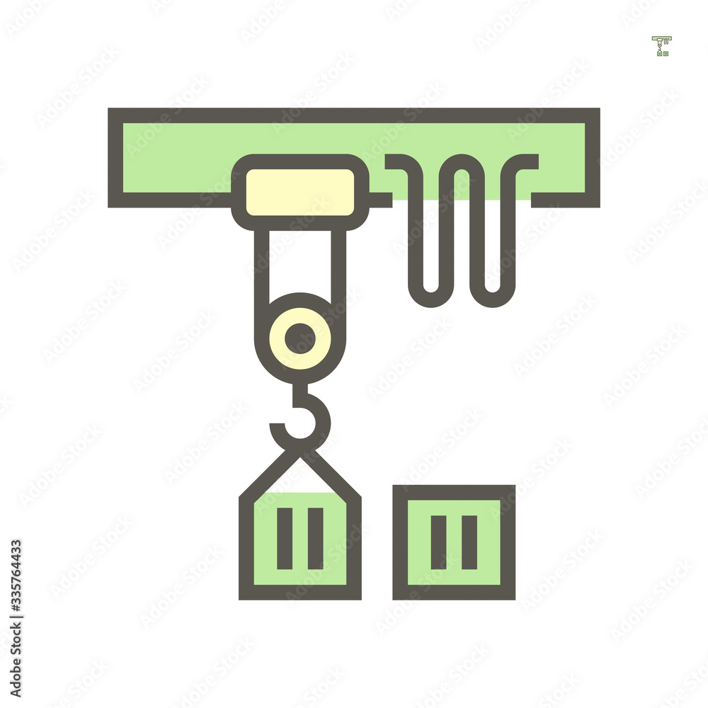 Overhead crane icon, 64x64 perfect pixel and editable stroke. Overhead crane icon, 64x64 perfect pixel and editable stroke.