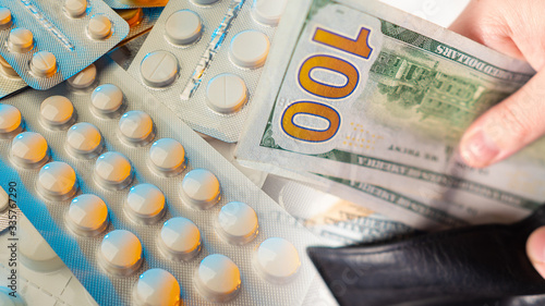 Buying medicine. Concept - ...
