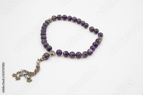 rosary made of traditional turkish "oltu" stone