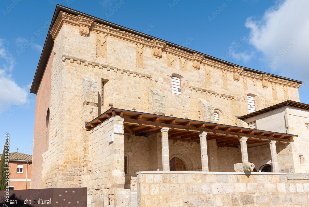Fototapeta premium San Pedro Cultural is a stellar monument built in the ruins of San Pedro Church, Becerril de Campos in Palencia province, Spain