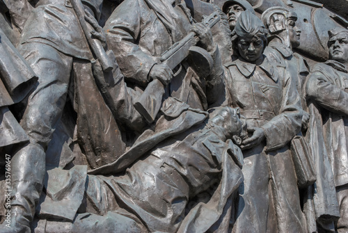 The Victory Square Monument in Minsk, Belarus