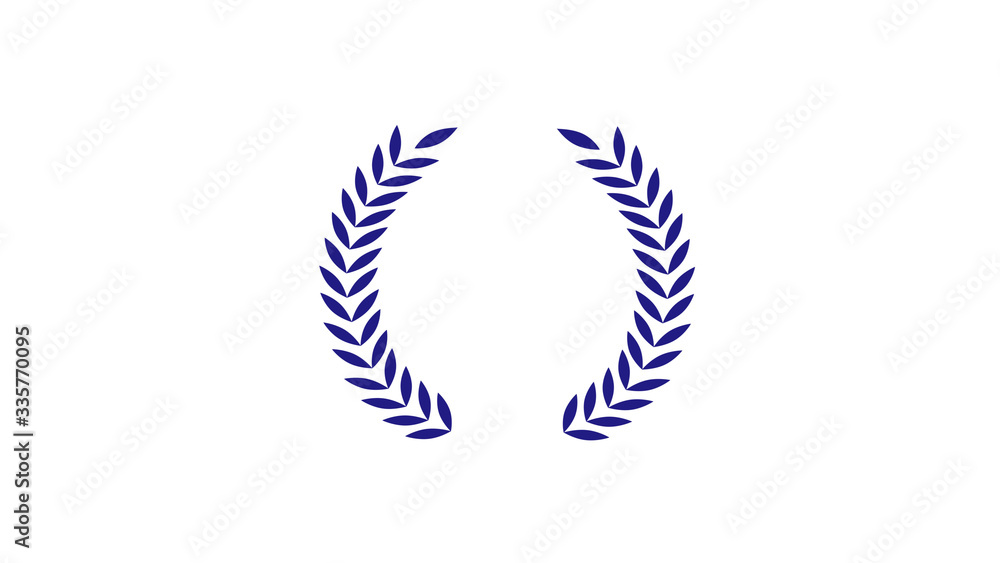Blue dark wheat icon on white background,Wheat logo icon