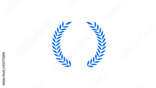 Amazing wheat icon on white background wreath icon