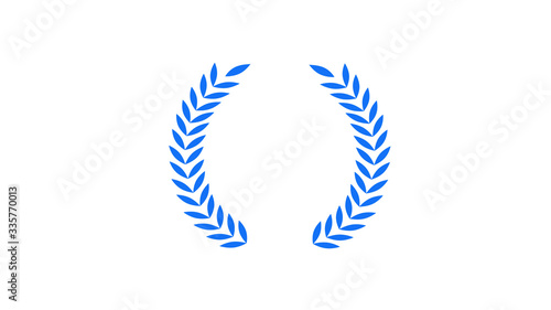 Amazing wheat icon on white background,wreath icon