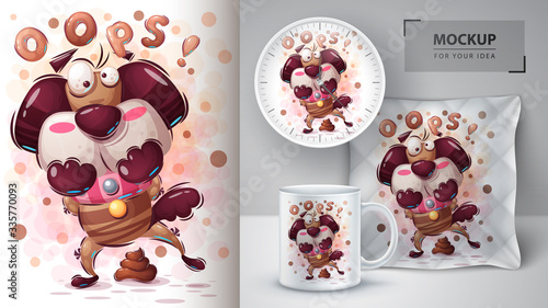 Dog turd poster and merchandising