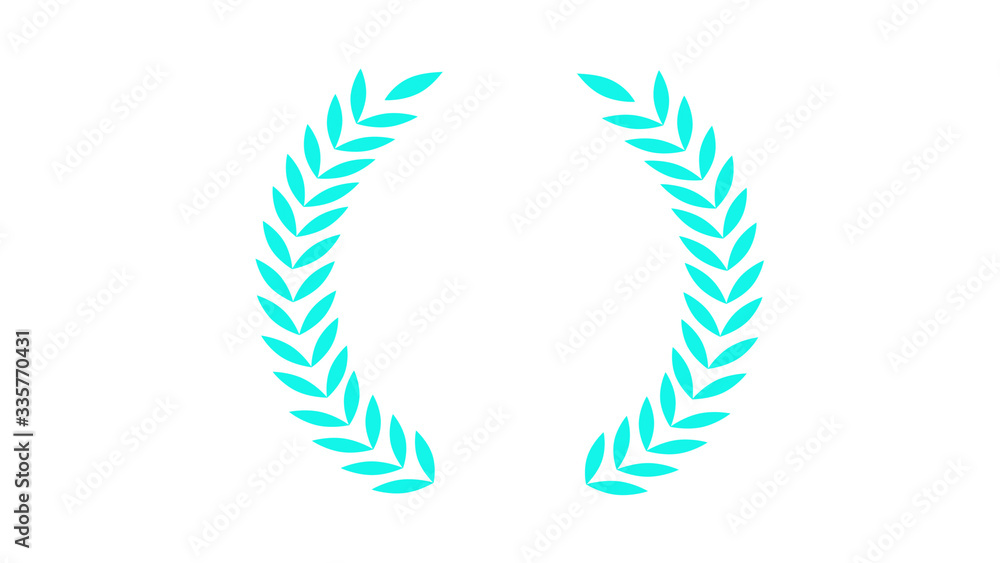 Cyan wheat icon on white background,New wheat icon Cyan wheat icon on white background,New wheat icon