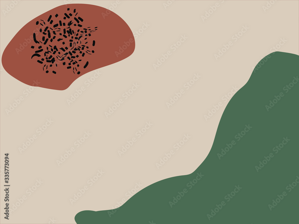 Scandinavian modern art vector illustration. Scandinavian modern art vector illustration.