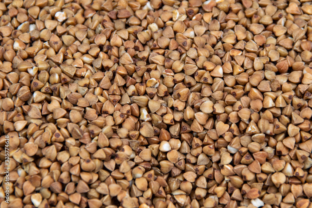 Buckwheat. fresh buckwheat. dry buckwheat background. buckwheat texture Buckwheat. fresh buckwheat. dry buckwheat background. buckwheat texture