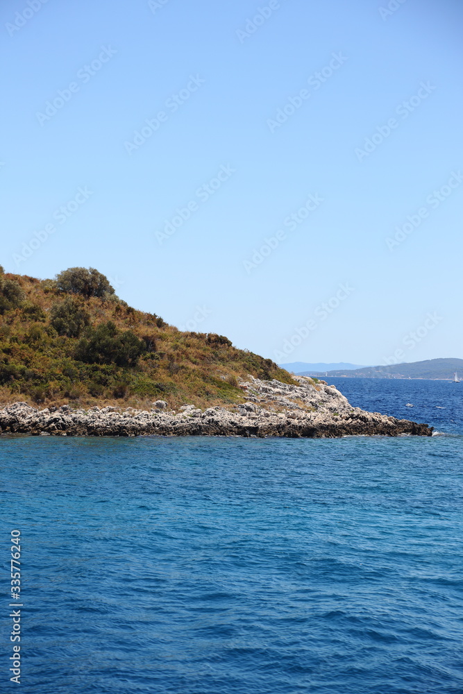 Landscapes of islands in Croatia
