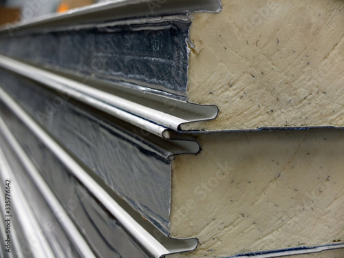SANDWICH PANEL on a building site
