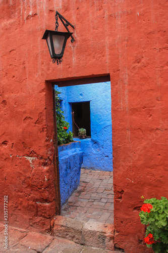 Porte colorée