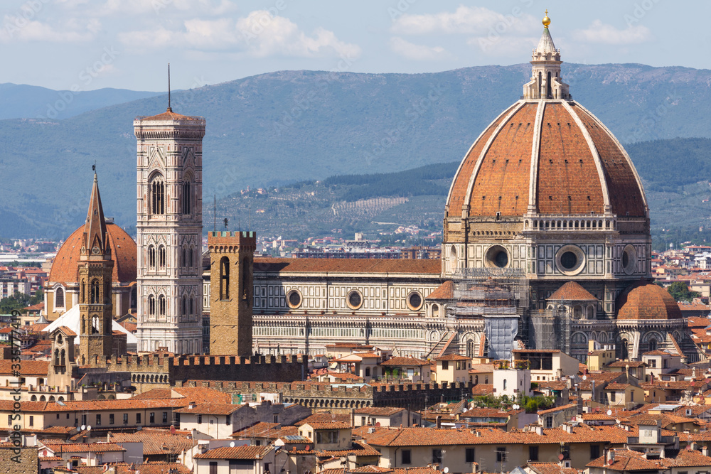 FLORENCE Italy with the great dome of the Cathedral called Duomo di Firenze