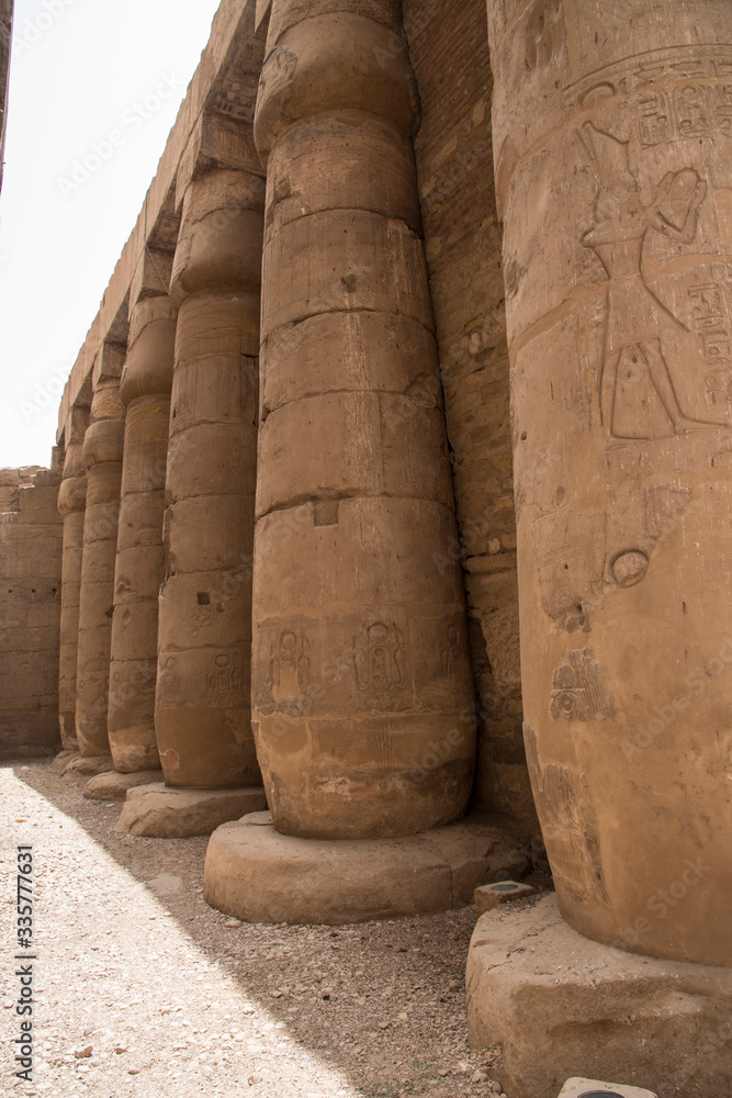 Temple of Luxor, located in the heart of ancient Thebes, consecrated to the god Amon, under his two aspects Amon-Ra, in Egypt, Africa Temple of Luxor, located in the heart of ancient Thebes, consecrated to the god Amon, under his two aspects Amon-Ra, in Egypt, Africa