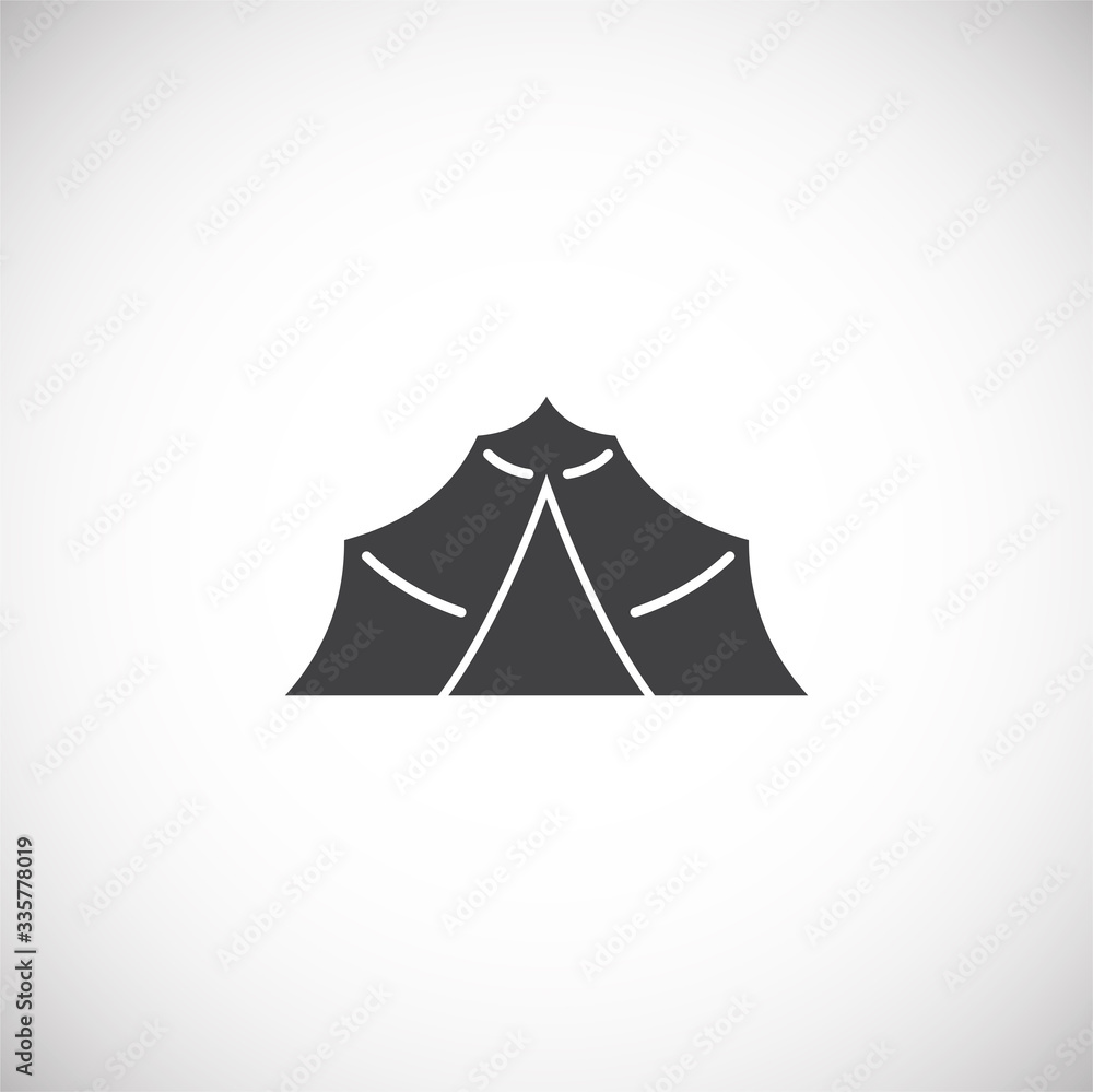 Tent related icon on background for graphic and web design. Creative illustration concept symbol for web or mobile app Tent related icon on background for graphic and web design. Creative illustration concept symbol for web or mobile app