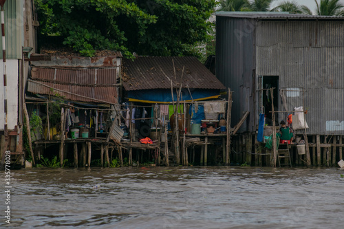 Mekong river houses