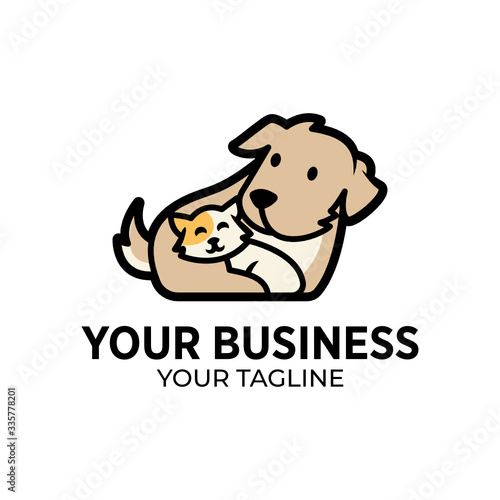 Dog or Cat Logo design template for pets shop