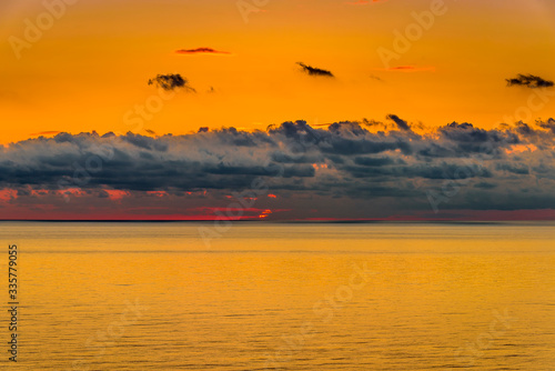 Beautiful sunset seascape panorama © Jim