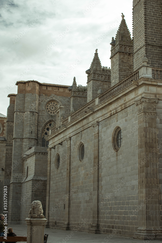 Old Avila´s cathedral , Spain