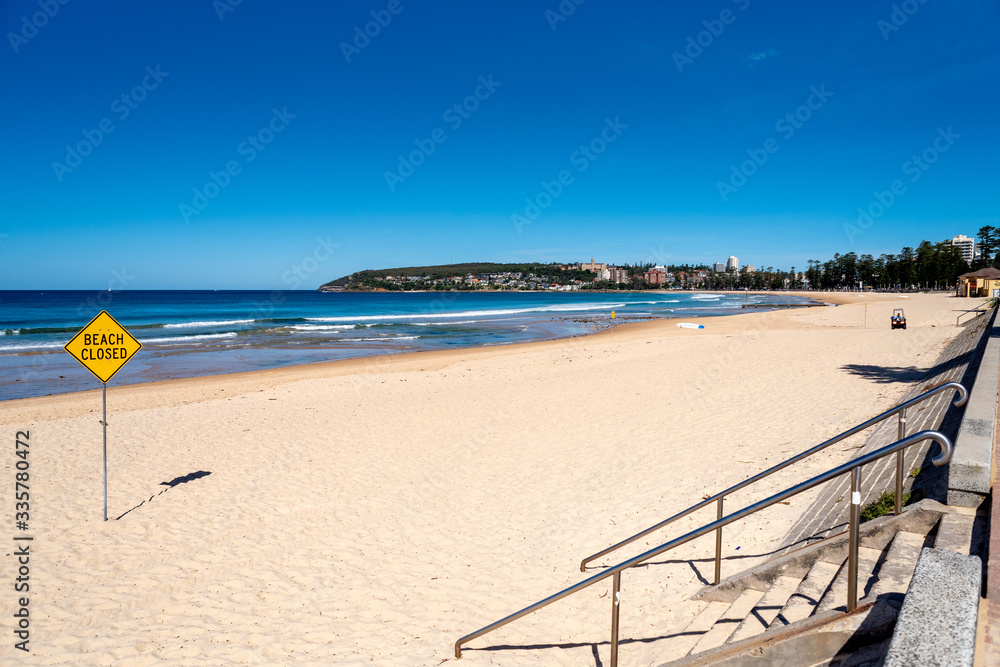 Manly Beach Closed for the first time 