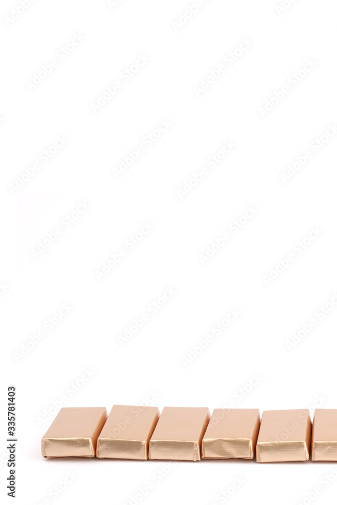 Chocolate, chocolates on a white background Chocolate, chocolates on a white background