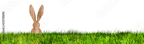 Osterhase in einer Grünen Wiese Banner