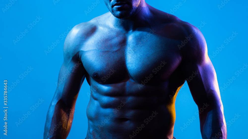 Fashion Portrait Of A Very Muscular Sexy Man In Underwear At