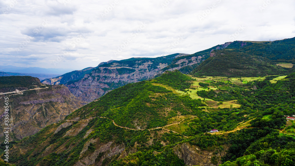 Top view of the mountains