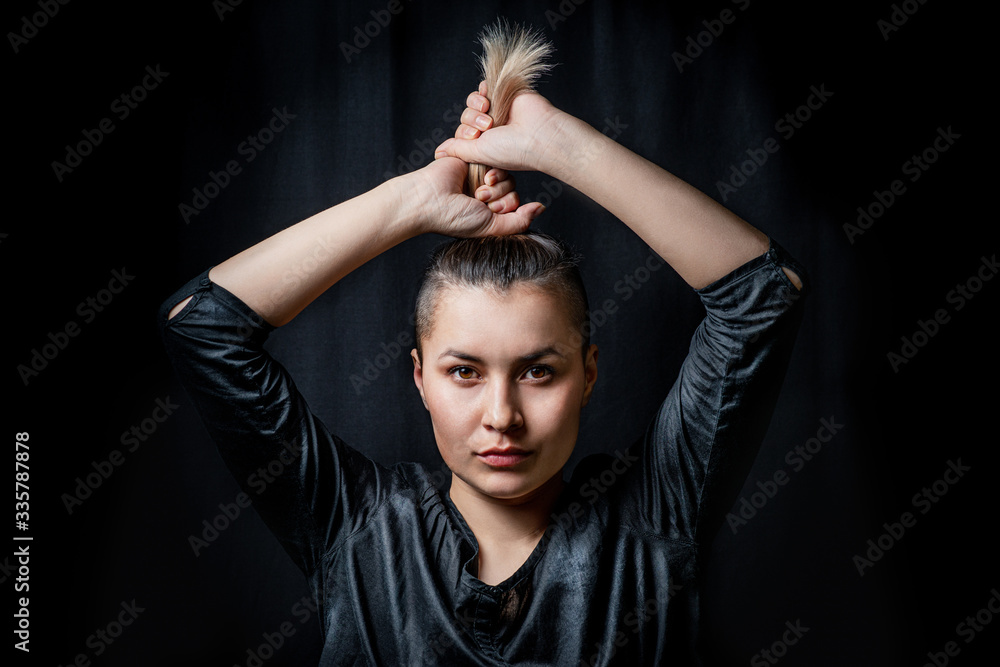 portrait of a woman for a hairdresser portrait of a woman for a hairdresser