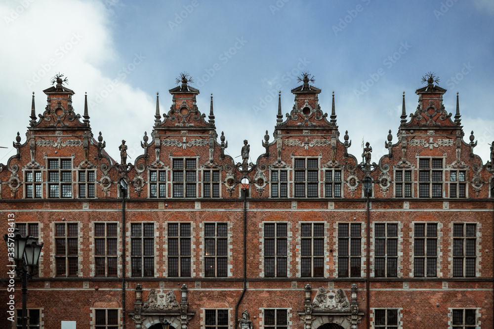 Fototapeta premium The old town of Gdansk (Gdańsk) in Poland (Polska).
