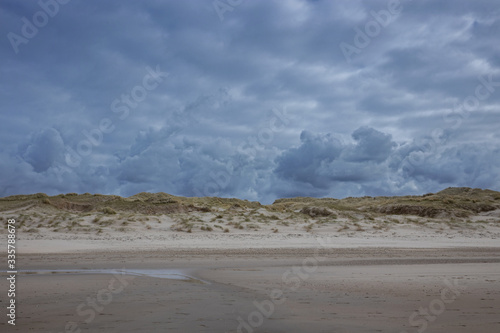 Beach and dunes Julianadorp Netherlands. Northsea coast.