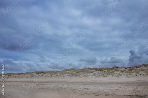 Beach and dunes Julianadorp Netherlands. Northsea coast.
