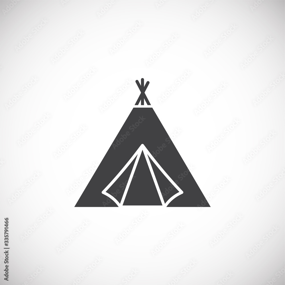 Tent related icon on background for graphic and web design. Creative illustration concept symbol for web or mobile app Tent related icon on background for graphic and web design. Creative illustration concept symbol for web or mobile app