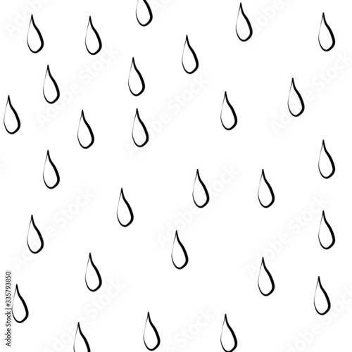 Abstract design color seamless pattern, vector illustration rain and raindrops