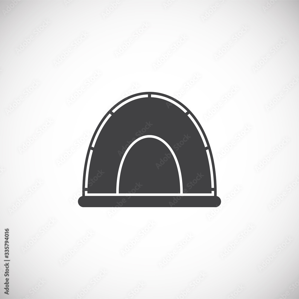 Tent related icon on background for graphic and web design. Creative illustration concept symbol for web or mobile app Tent related icon on background for graphic and web design. Creative illustration concept symbol for web or mobile app